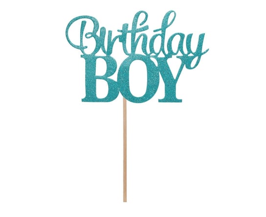 Dekoracja Papierowa Na Tort Birthday Boy, 10X7 Cm GoDan