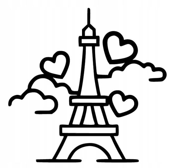 Dekoracja Ścienna 3D Obraz Wieża Eiffla Paryż J155 Inna marka