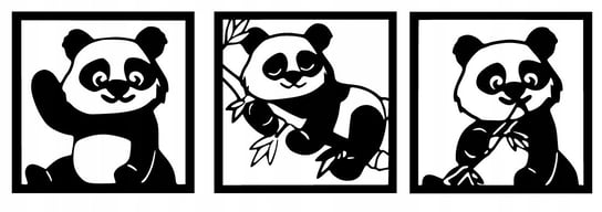 Dekoracja Ścienna 3D Xl Dziecięca Panda Misie K126 Inna marka