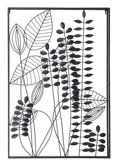 Dekoracja Ścienna czarna roślinność 90x62x7cm Pigmejka