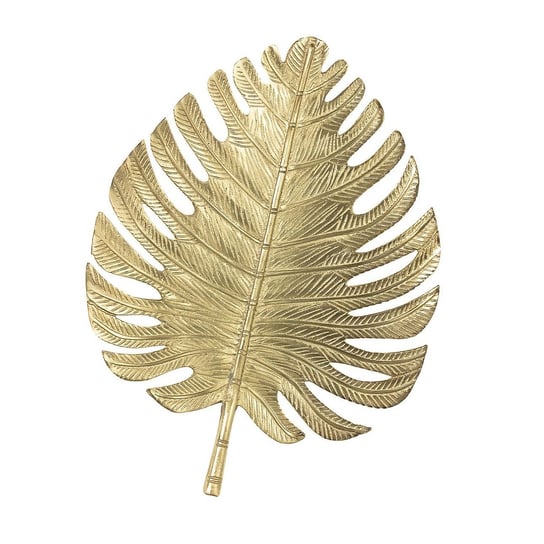 Dekoracja ścienna DEKORIA Leaf, złoty, 51x38 cm Dekoria