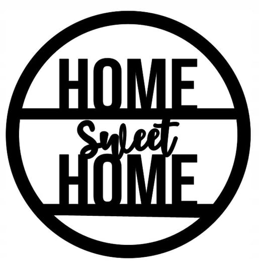 Dekoracja Ścienna Obraz Ażur Home Sweet Home B102 Inna marka