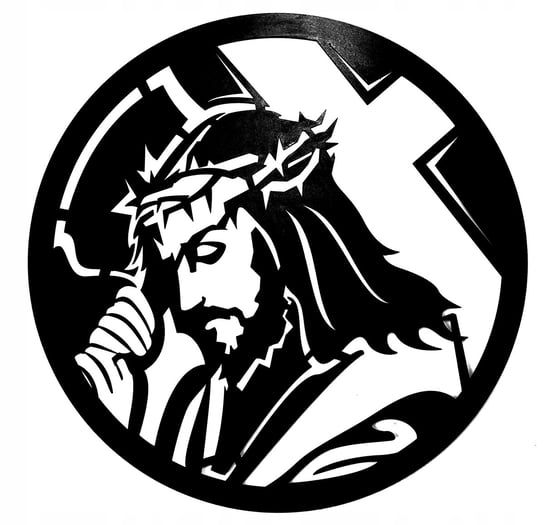 Dekoracja Ścienna Obraz Ażur Jezus Krzyż 44Cm C110 Inna marka