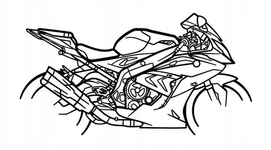 DEKORACJA ścienna Obraz Motocykl BMW s1000rr 135x71 cm WrapFactory Dekoracje