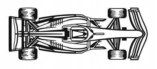 DEKORACJA ścienna Obraz Samochód FORMULA 1 TOP VIEW HORIZONTAL 2022 60x23 cm WrapFactory Dekoracje