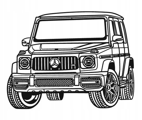 DEKORACJA ścienna Obraz Samochód MERCEDES G63 AMG PERSPECTIVE 2019 60x46 cm WrapFactory Dekoracje