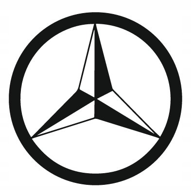 DEKORACJA ścienna Obraz Samochód MERCEDES LOGO 60x60 cm WrapFactory Dekoracje