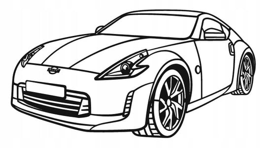 DEKORACJA ścienna Obraz Samochód NISSAN 370Z PERSPECTIVE 2015 135x71 cm WrapFactory Dekoracje