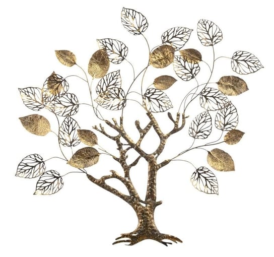 Dekoracja ścienna PIGMEJKA Drzewo, złote, 89x88 cm Pigmejka