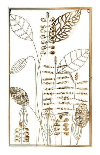 Dekoracja Ścienna złota roślinność 95x57x6cm Pigmejka