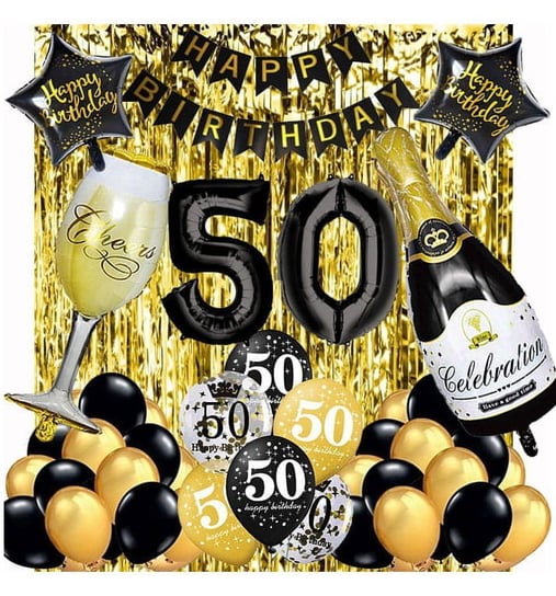 Dekoracje Ścianka Zestaw Balonów Na 50 Urodziny Inny producent