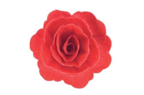 Dekoracje Waflowe Róża Chińska Czerwona Średnia 3 Szt. Inna marka