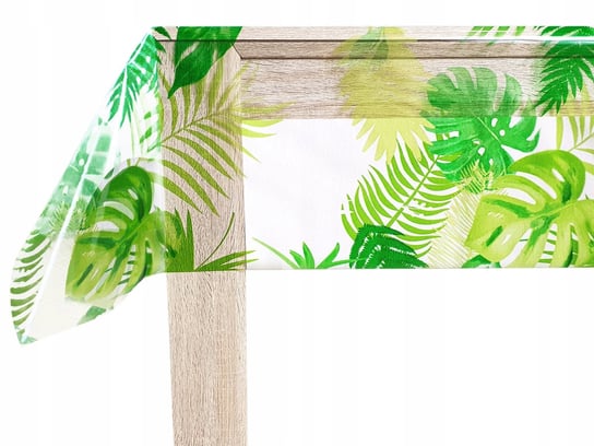 Dekoracyjna Cerata Plamoodporna Liście Monstera Na Stół Obrus Blat 140x450cm DecoMeister