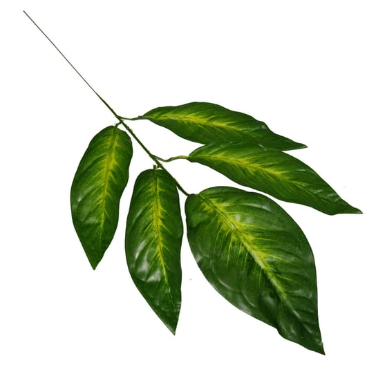 Dekoracyjna gałązka z liśćmi zielona sztuczna Inna marka