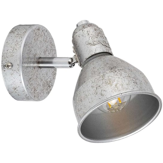 Dekoracyjna LAMPA ścienna THELMA 5386 Rabalux industrialna OPRAWA metalowy kinkiet reflektorek antyczne srebro Rabalux