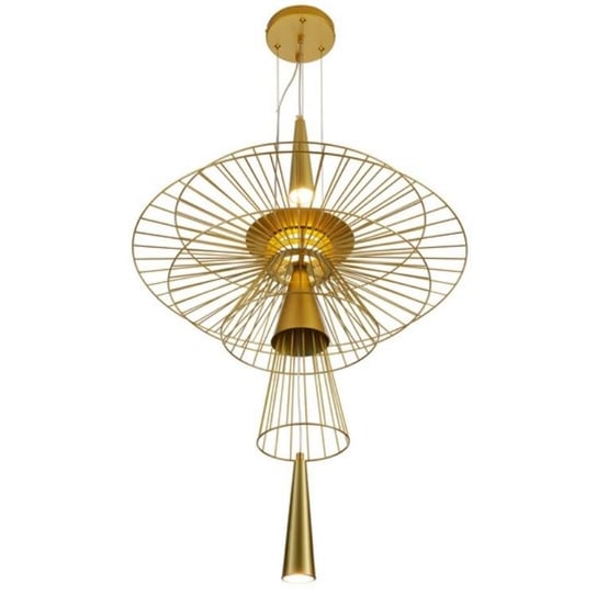 Dekoracyjna lampa wisząca Susso ST-8713P-L Step druciana złota Step Into Design