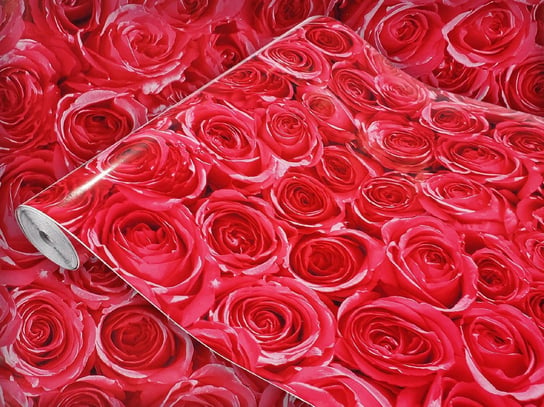 Dekoracyjna Okleina Meblowa Czerwone Róże Na Meble Komodę Regał 45x490 DecoMeister