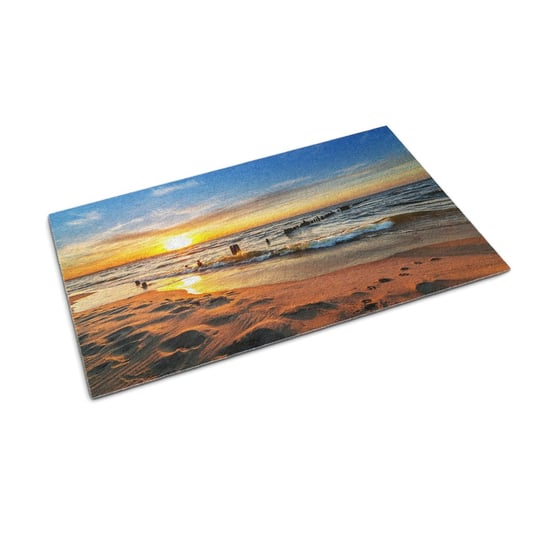 Dekoracyjna Wycieraczka Do Domu - Plaża Zachód Słońca 90x60 cm Tulup