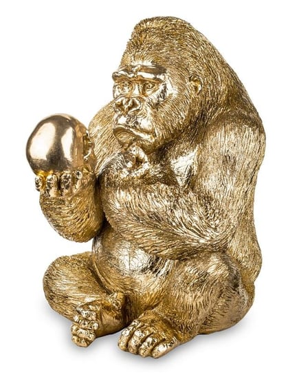 Dekoracyjna złota Figurka Goryl 42x30x34cm Art-Pol