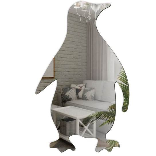 Dekoracyjne Lustro Akrylowe pingwin Kornik