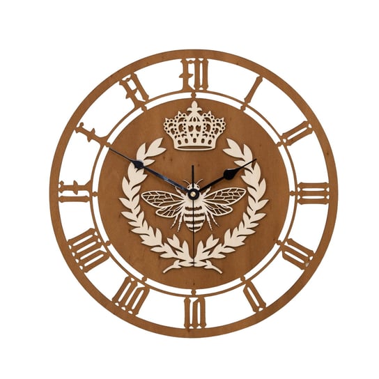 Dekoracyjny, Ażurowy Zegar , Królowa Pszczół, Piękna Dekoracja L ( 60 X 60 Cm ) ORNAMENTI