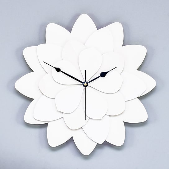 Dekoracyjny, Ażurowy Zegar, Piękny, 4 Warstwowy Kwiat L ( 60 X 60 Cm ) ORNAMENTI