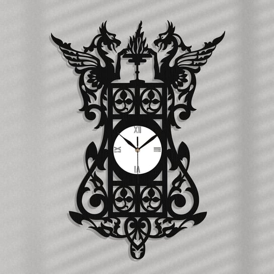Dekoracyjny, Ażurowy Zegar Ścienny Gryf, 47 X 73 Cm ORNAMENTI
