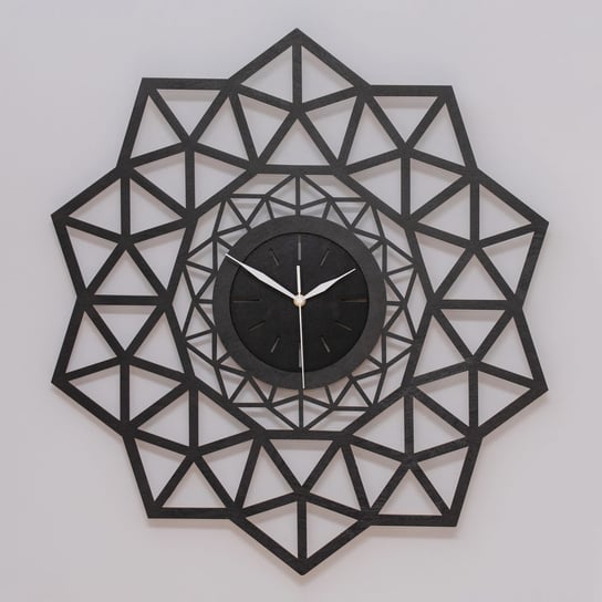 Dekoracyjny, Geometryczny Zegar Ażurowy L ( 60 X 60 Cm ) ORNAMENTI
