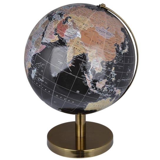 Dekoracyjny globus czarno - złoty Kari Ø21 cm Duwen