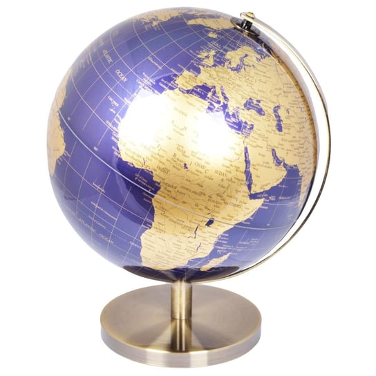 Dekoracyjny globus granatowo - złoty Kari Ø14 cm Duwen