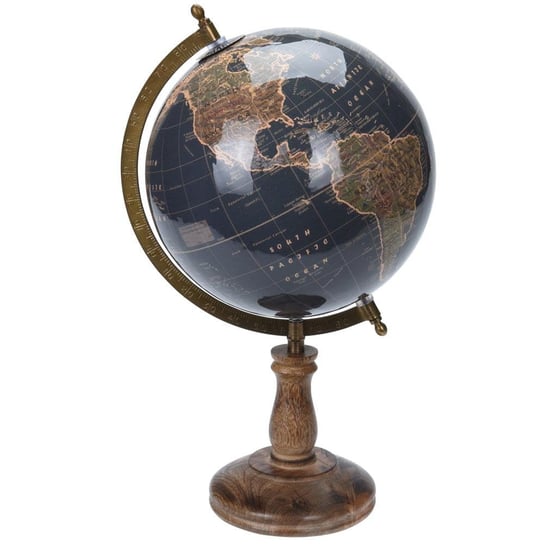 Dekoracyjny globus świata granat 38 cm H&S Decoration