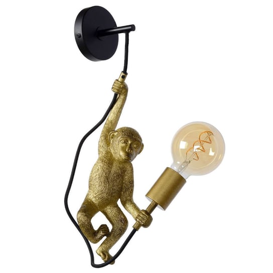 Dekoracyjny kinkiet CHIMP 10202/01/30 Lucide małpka złota czarna Lucide