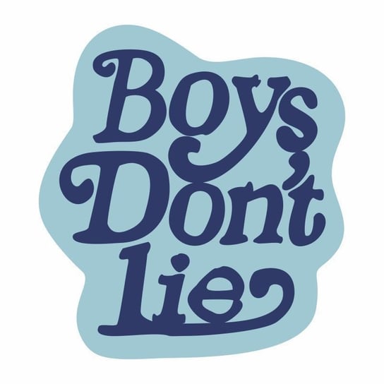 Dekoracyjny Miękki Dywan "Boy'S Don'T Lie" 100 X 100 cm - Niebieski Hedo