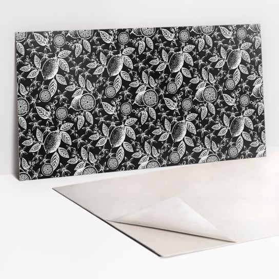 Dekoracyjny Panel PCV 100x50 cm - Czarno biała abstrakcja Tulup