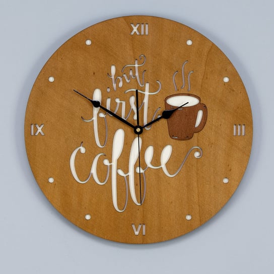Dekoracyjny Zegar Do Kuchni, Dla Miłośników Kawy L ( 60 X 60 Cm ) ORNAMENTI