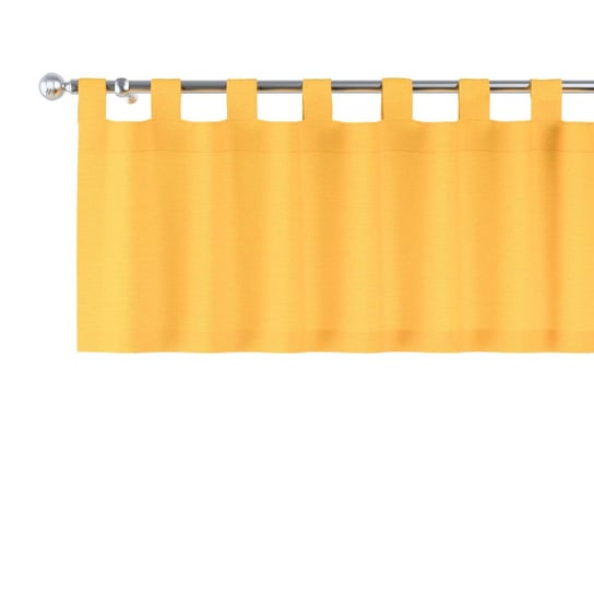 Dekoria, Loneta, lamberkin na szelkach, żółty, 130×40cm Dekoria