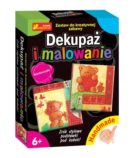 Dekupaż i malowanie - Niedźwiadki, zestaw kreatywny Ranok-Creative