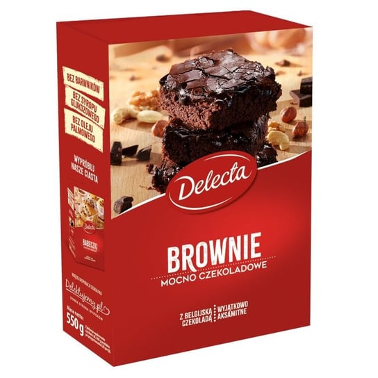 Delecta, ciasto brownie, 550 g Delecta