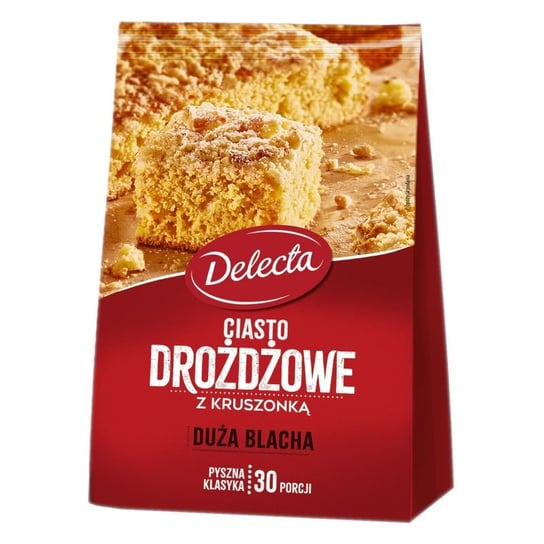 Delecta, ciasto drożdżowe z kruszonką Duża Blacha, 600 g Delecta