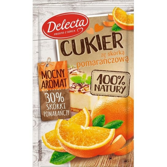Delecta, cukier ze skórką pomarańczową, 15 g Delecta