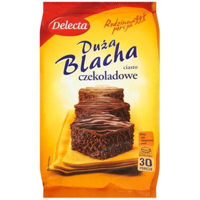 Delecta, Duża Blacha, Ciasto czekoladowe, 670 g Delecta