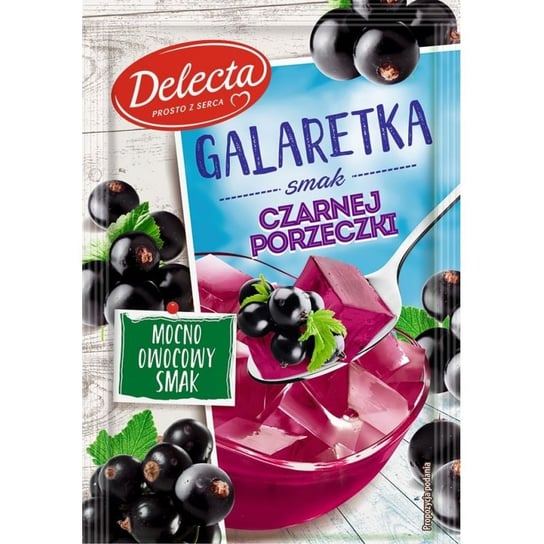 Delecta, galaretka o smaku czarnej porzeczki, 70 g Delecta