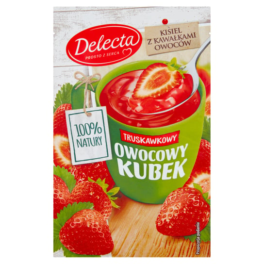 Delecta, kisiel o smaku truskawkowym, 30 g Delecta