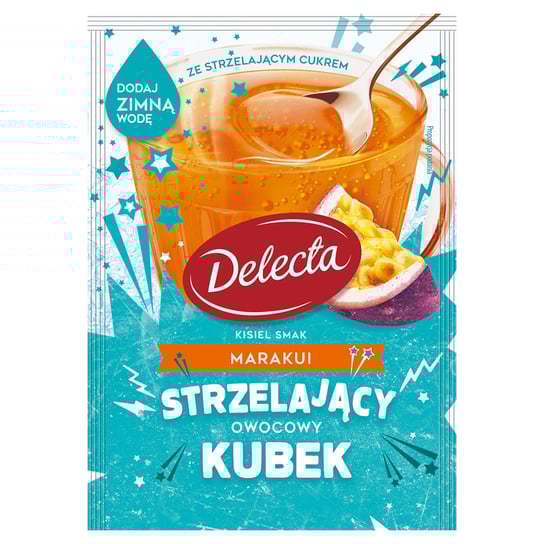 Delecta Ok Kisiel Na Zimno Z Cukrem Strzelającym Smak Marakui 34 G Delecta