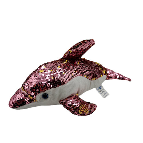 Delfin Cekiny Różowy 1/60 Anek