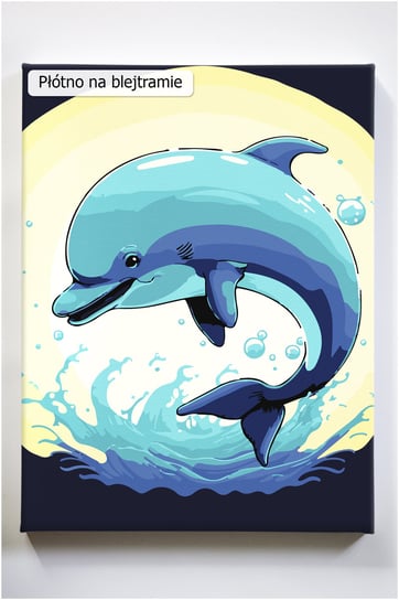 Delfin Oceanek Malowanie Po Numerach Dla Dzieci delfinek Akrylowo