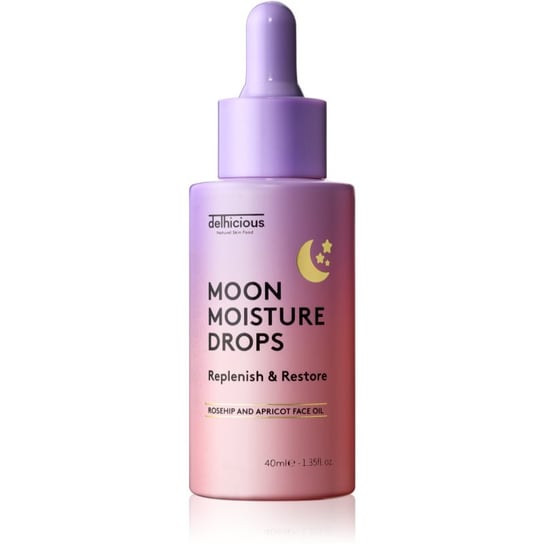 delhicious MOON MOISTURE DROPS oil serum odżywcze regenerująca i odnawiająca skórę 40 ml Inna marka