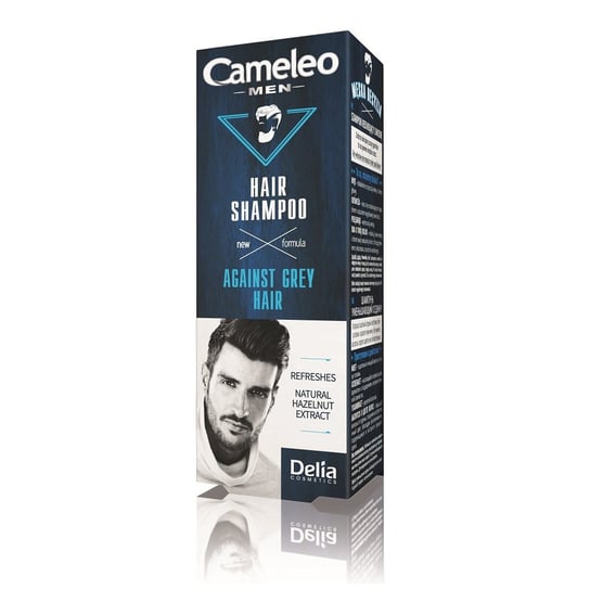 Delia, Cameleo Men, szampon do włosów redukujący siwiznę, 150 ml Delia