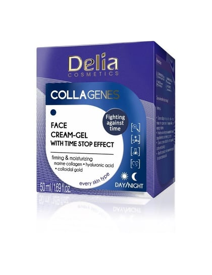 Delia, Collagenes, Krem-żel do twarzy z kolagenem morskim, 50 ml Delia