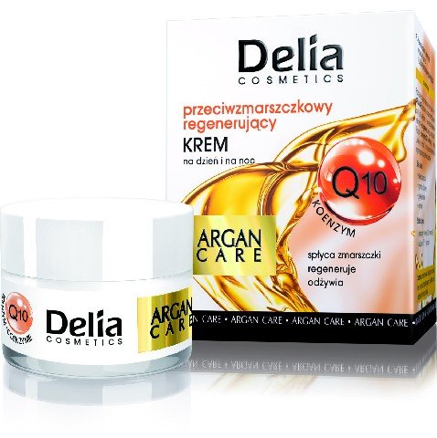 Delia Cosmetics, Argan Care, krem przeciwzmarszczkowy regenerujący na dzień i noc, 50 ml Delia Cosmetics